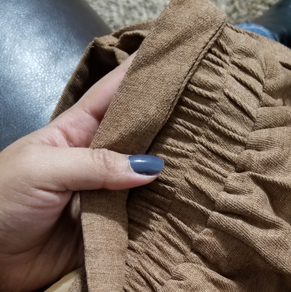 ▪︎FLASH SALE▪︎SWEETEST THING BROWN TAN MIDI SKIRT - Picture 7 of 12